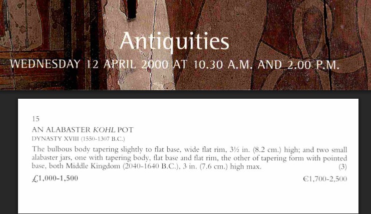 Khol Vase - 18th Dynasty, New Kingdom (1550-1307 Bc)-photo-4