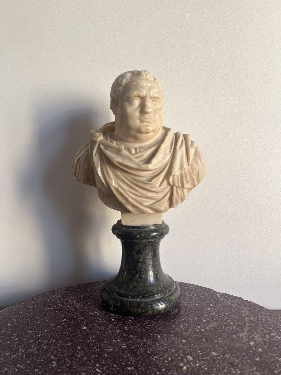 Vitellius Emperor Bust - 19th Century-photo-2