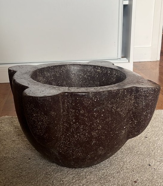 Large Imperial Porphyry Mortar - 44cm - 17th Century-photo-3