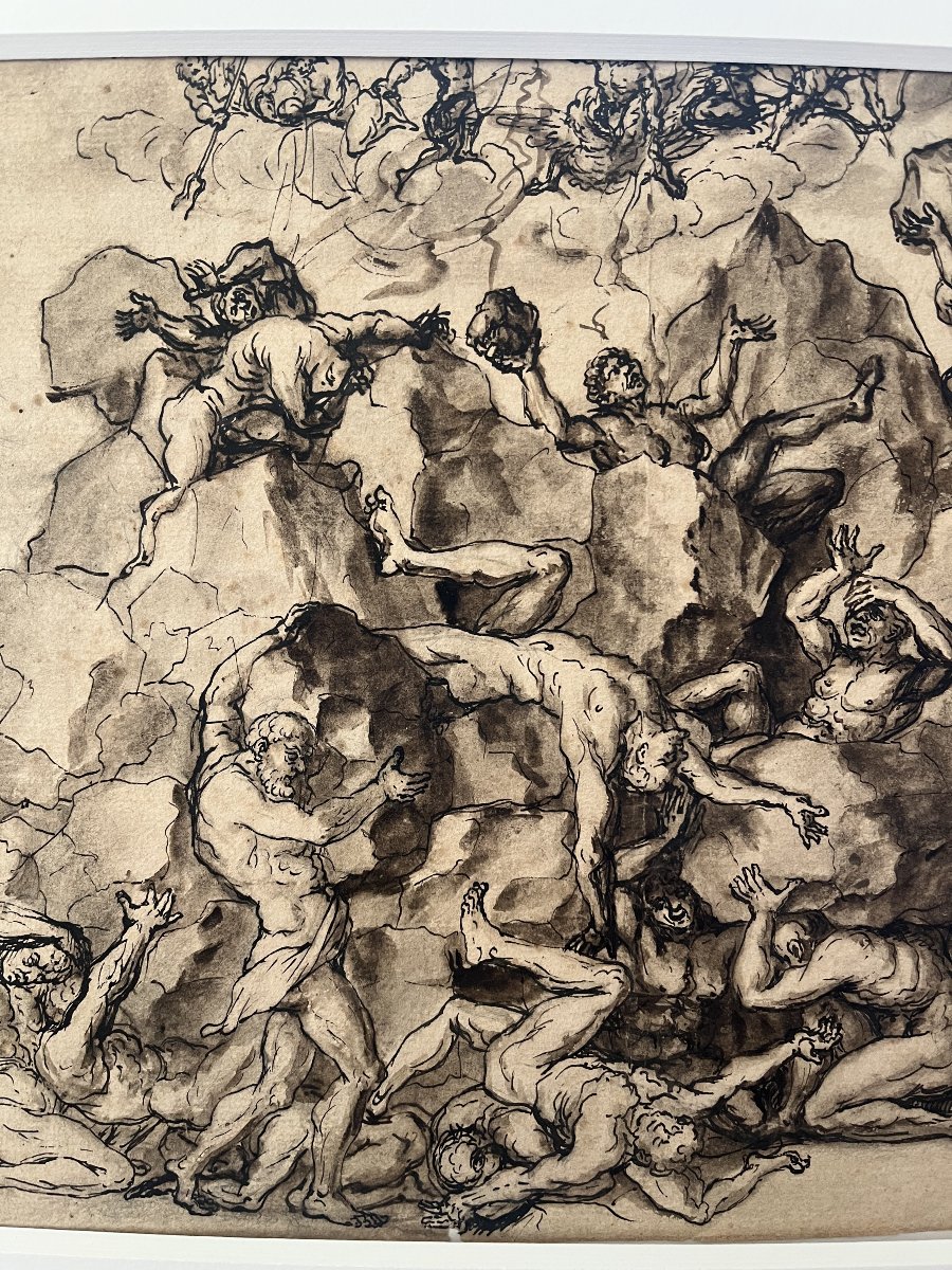 Dessin La Chute des Titans - Kremser Schmidt - XVIIIème siècle-photo-3