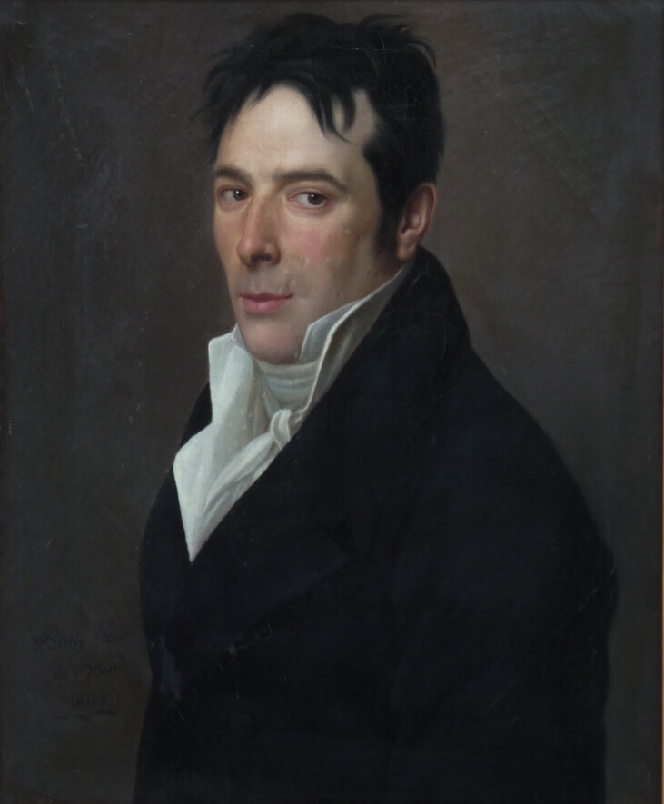 ALEXANDRE BALLY 1764-1835...GRAND & ÉLÉGANT PORTRAIT DU 1ER EMPIRE -photo-2