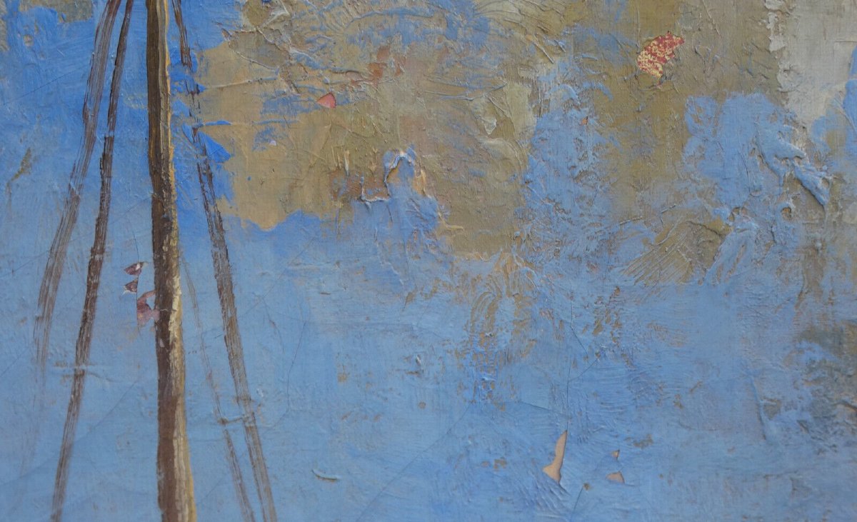 Great Impressionist From The South Of France - View Of A Fishing Village - Signature? -photo-5