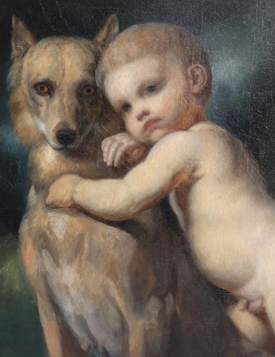 CHARLES ÉMILE CALLANDE DE CHAMPMARTIN 1797-1883 - ROMULUS & REMUS AVEC LA LOUVE-photo-7