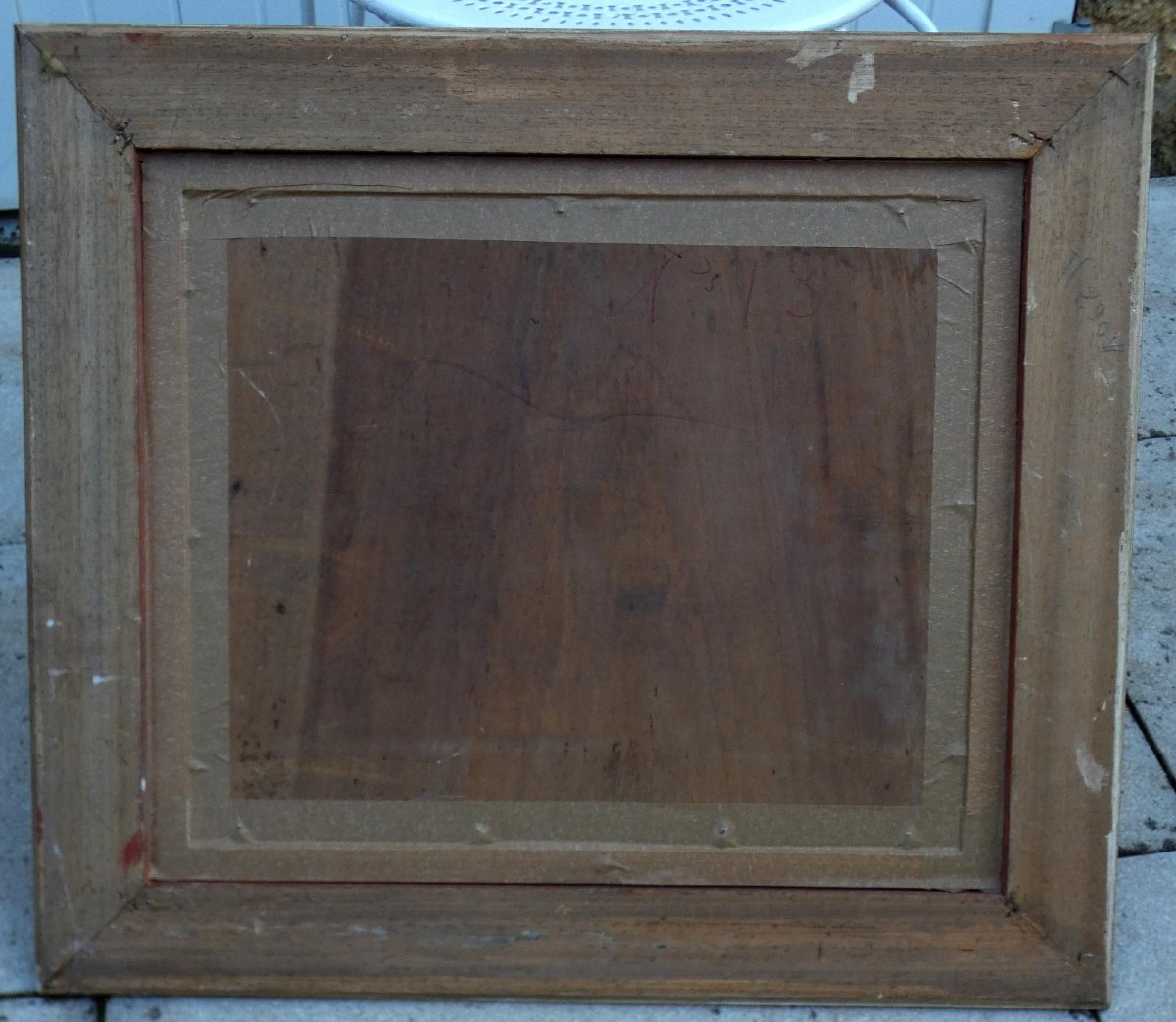 LOUIS AZEMA 1876-1963 - GRAND TABLEAU IMPRESSIONNISTE - SCÈNE D’INTÉRIEUR -photo-4