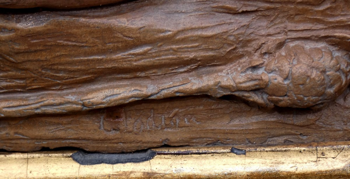 Clodion 1738-1814 - Rare Bas-relief Sculpture - Mythology Scene With Nymph & Satyrs-photo-1