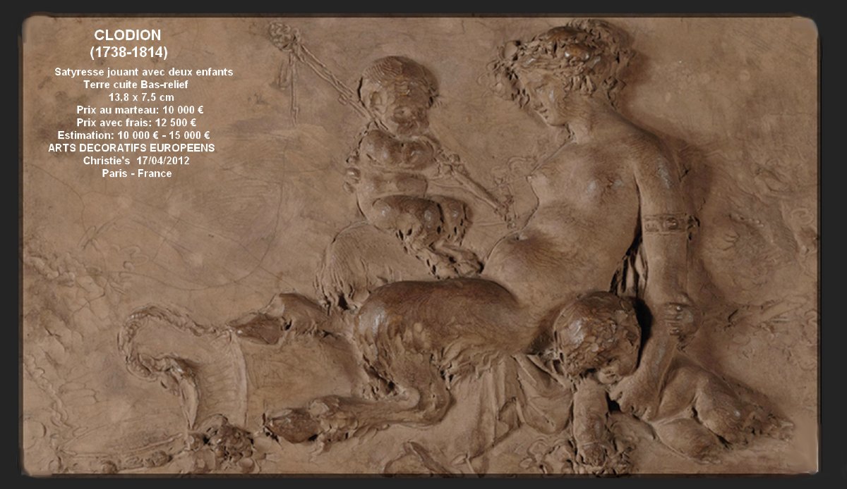 Clodion 1738-1814 - Rare Bas-relief Sculpture - Mythology Scene With Nymph & Satyrs-photo-8