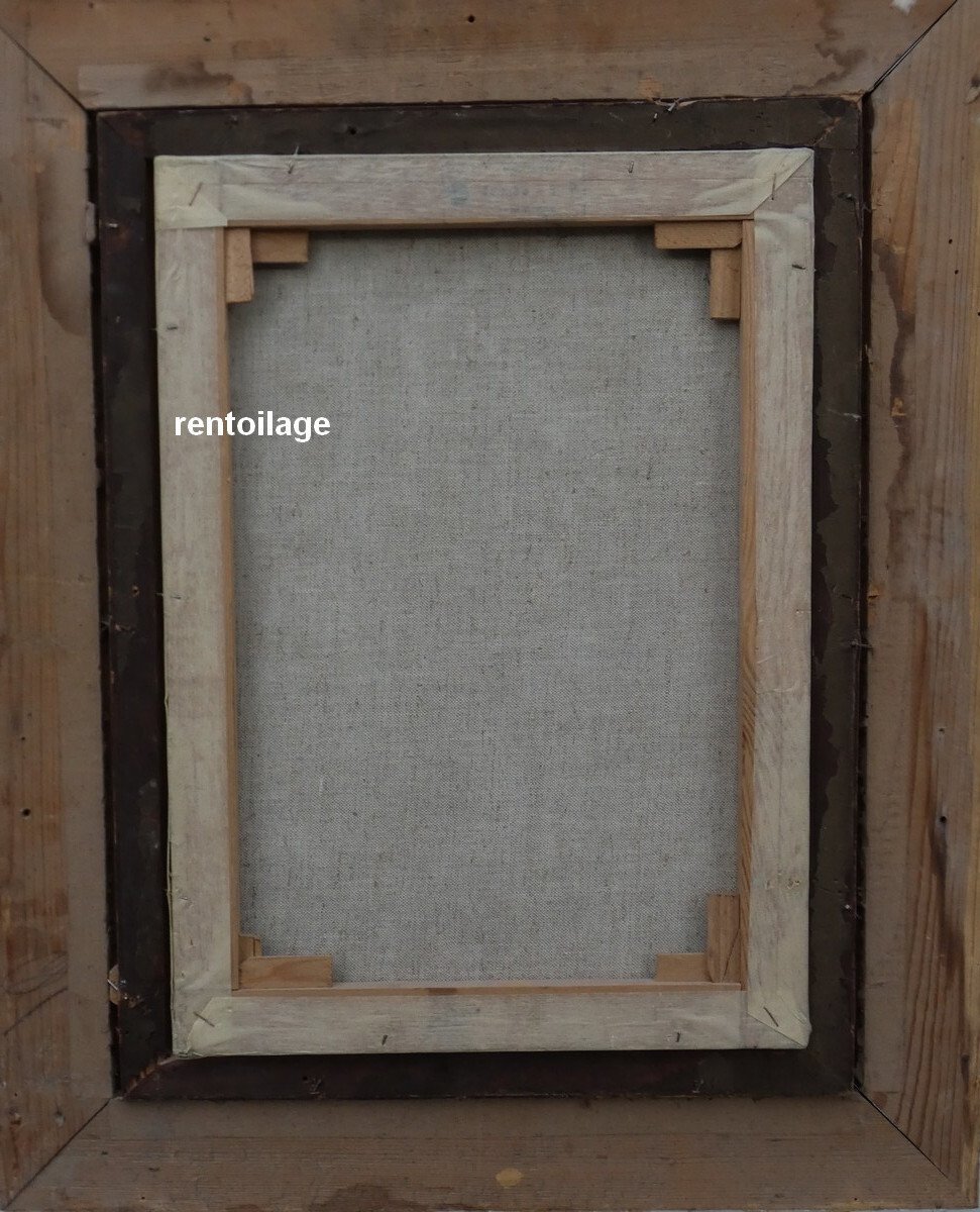 A. Durand 19th Century...large Mythological Canvas 1882...young Women On The Banks Of A River-photo-8