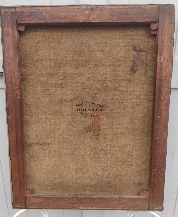 FRIEDRICH BISCHOFF 1819-1873 ? -  GRANDE TOILE DE L’ÉCOLE ALLEMANDE -  CHARMANTE SCÈNE DE NEIGE-photo-7