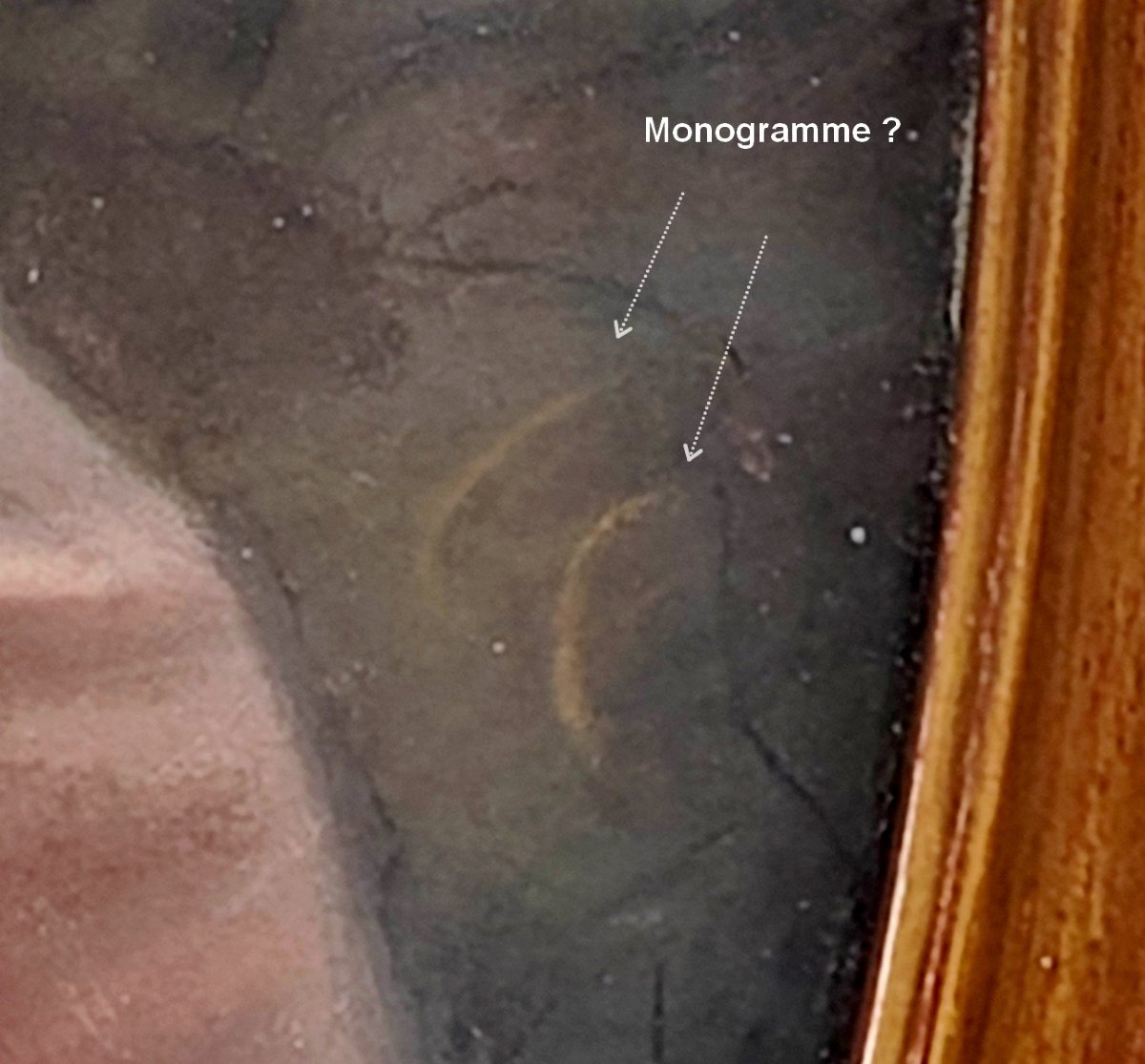 Large Pastel Mounted On Canvas, 19th Century - The Art Of Romanticism - Young Woman With A Clarinet - Signed?-photo-2