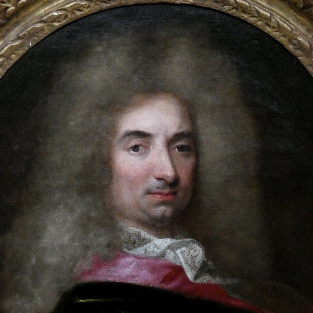 Large Bourgeois Portrait, 17th Century... French Art By Hyacinthe Rigaud & Nicolas De Largillierre -photo-1