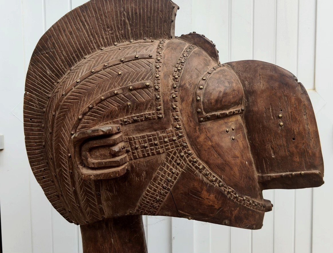 Large 20th Century African Sculpture...the Nimba Goddess Of Fertility...the Baga Ethnic Group Of Guinea -photo-2