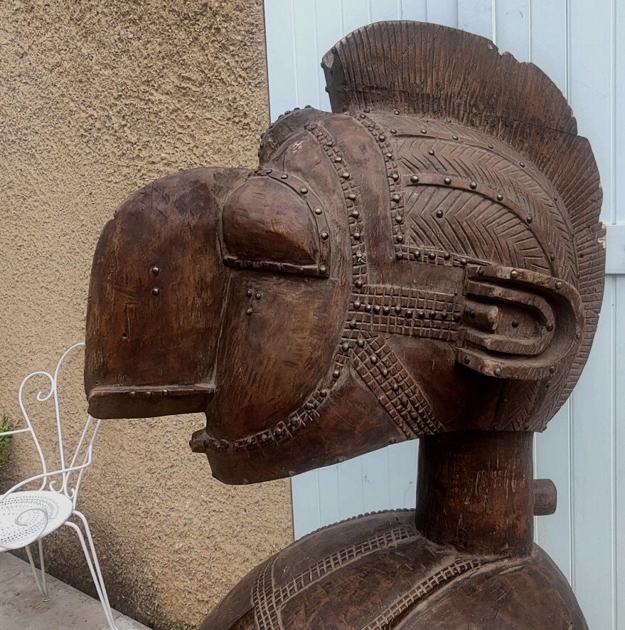 Large 20th Century African Sculpture...the Nimba Goddess Of Fertility...the Baga Ethnic Group Of Guinea -photo-3