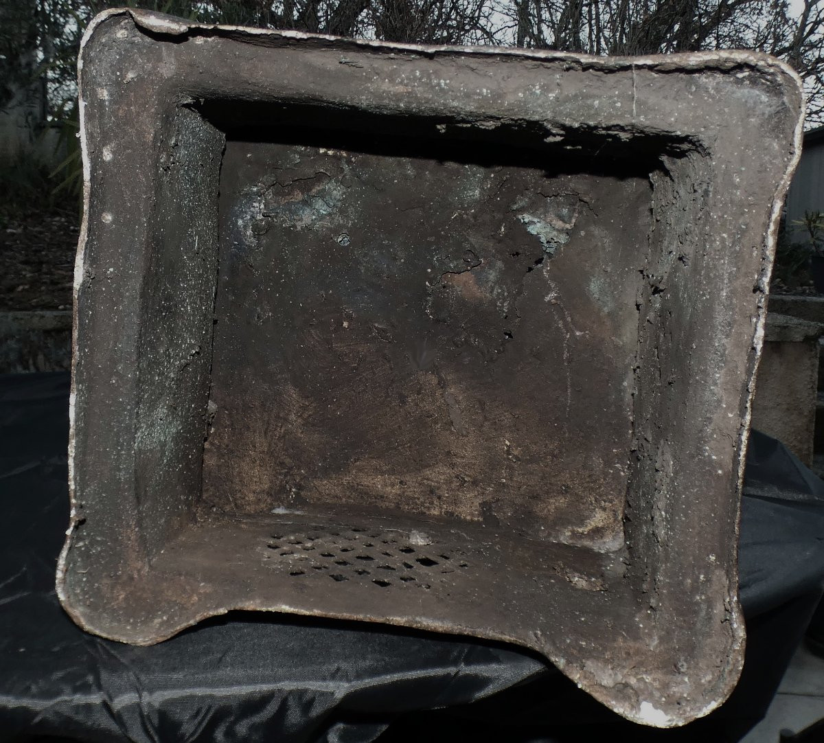 GRANDE SCULPTURE  BRONZE XXe - ART AFRICAIN - UN GUERRIER YORUBA DE L'ETHNIE EDO DU BÉNIN-photo-8