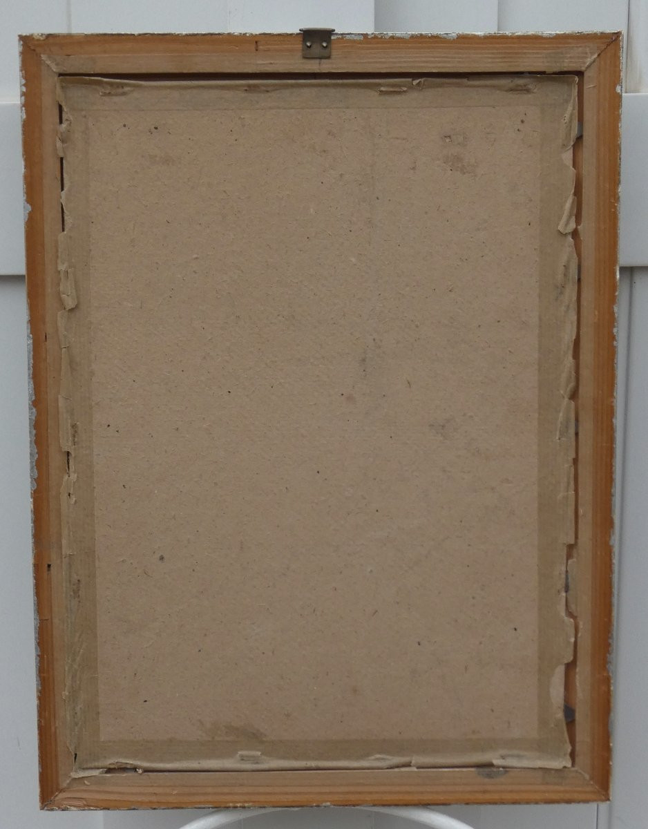 HANS BAUMHAUER 1913-2001 - BELLE GOUACHE - MAITRE VERRIER NATIF DE MUNICH - MADONE A L'ENFANT -photo-8