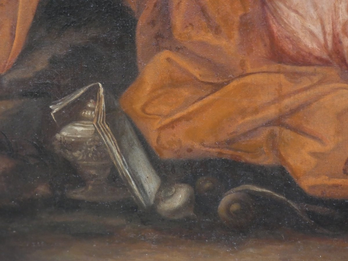 GRANDE TOILE BIBLIQUE XVIIIe - MARIE-MADELEINE - DES SAINTES-MARIE  DE LA MER A LA SAINTE-BAUME-photo-2