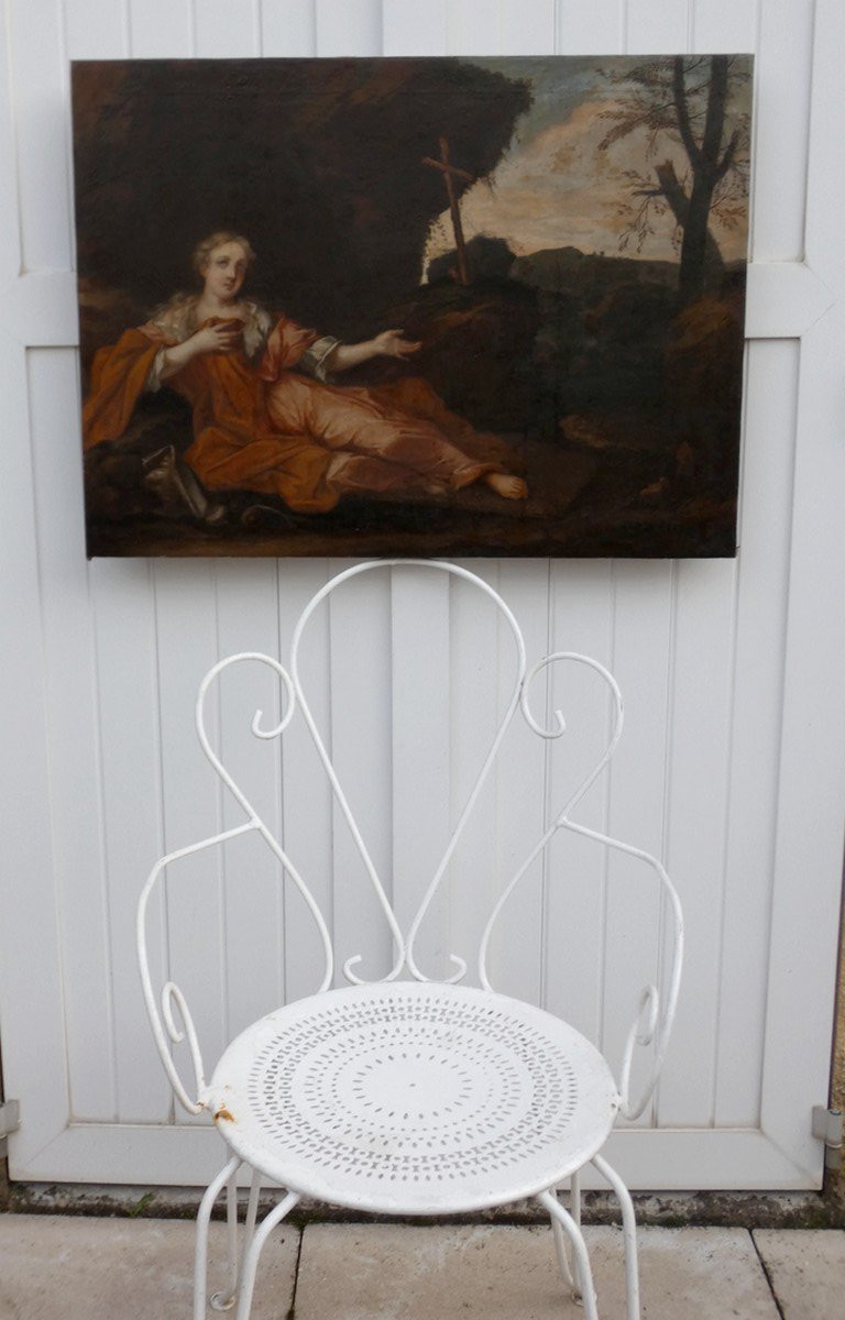 GRANDE TOILE BIBLIQUE XVIIIe - MARIE-MADELEINE - DES SAINTES-MARIE  DE LA MER A LA SAINTE-BAUME-photo-6