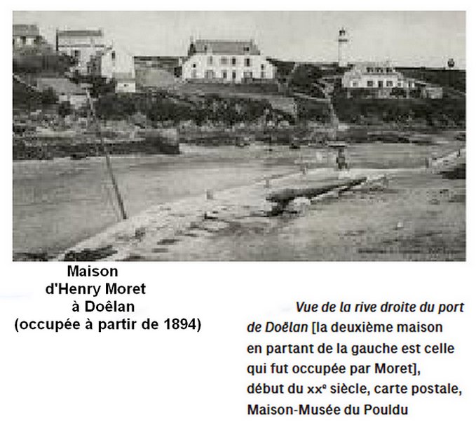 GRAND TOILE IMPRESSIONNISTE XIXe - VUE DU PETIT PORT DE DOÊLAN À CLOHARS-CARNOËT - PONT-AVEN-photo-8