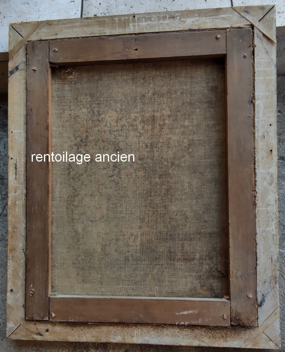 Large XVIIth Piece -portrait Anna Von Königsfeldt Née Von Keutschach- Austrian Aristocracy-photo-8