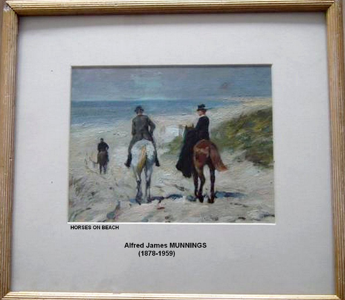 Large 19th Century Impressionist - Seaside & Riders On The Beach - Anton Mauve & A .j- Munnigs-photo-7