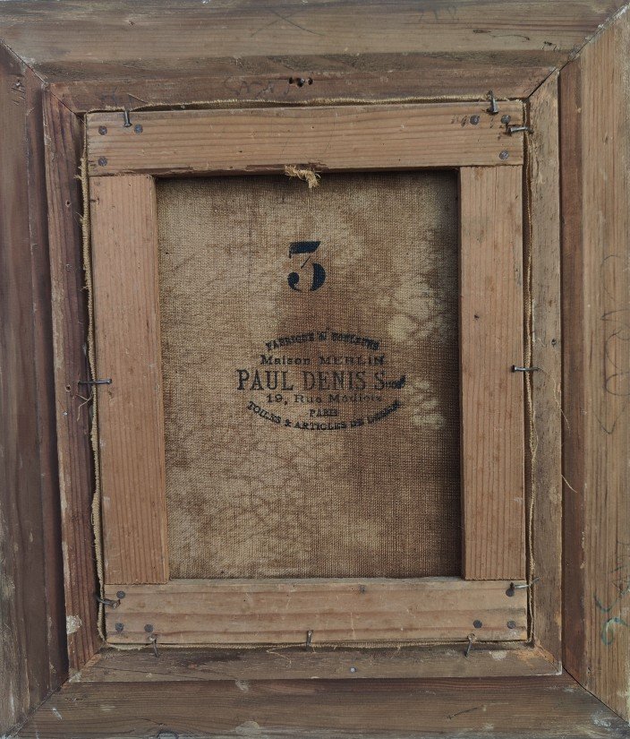 INTÉRESSANT TABLEAU XIXe - UNE ÉTUDE POUR UN PORTRAIT DE MOINE ASSIS-photo-6