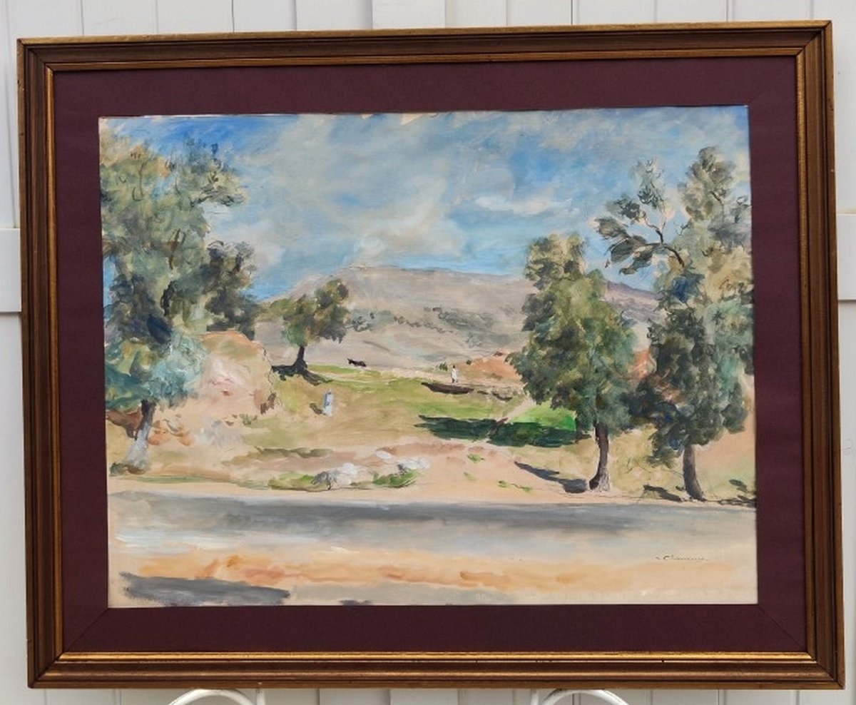 Henri Clamens 1905–1937...great Orientalist Watercolor...landscape Of The Maghreb—algeria—morocco-photo-5