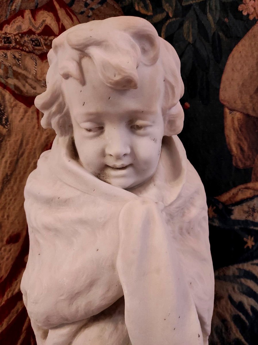 Important White Marble Sculpture - XVIIIth-photo-2