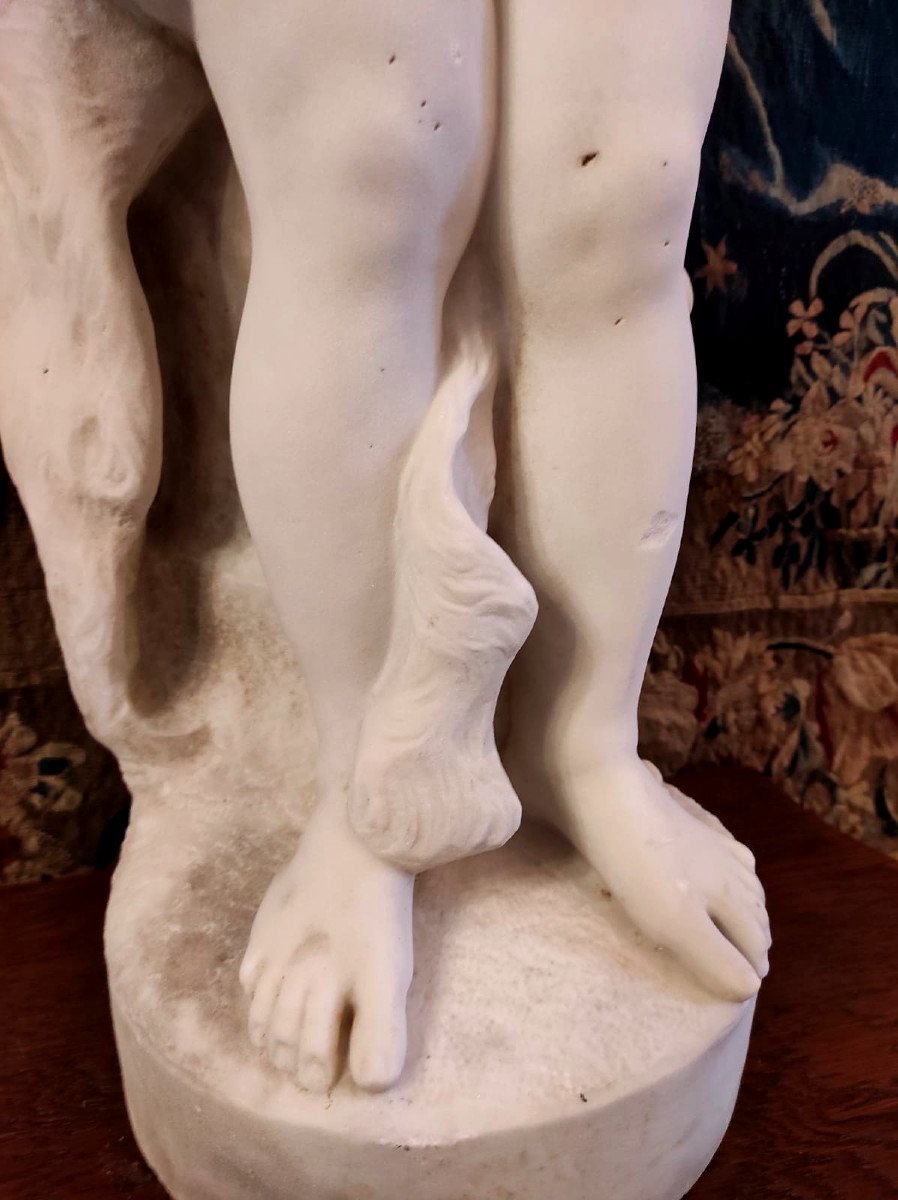 Important White Marble Sculpture - XVIIIth-photo-1