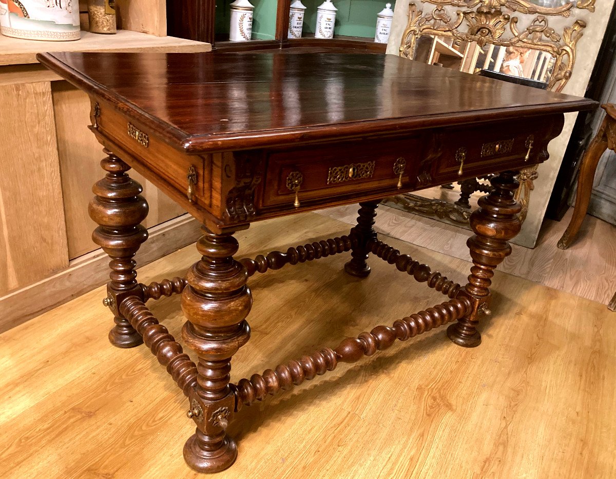 Portuguese Table In Native Wood - XVIIIeme