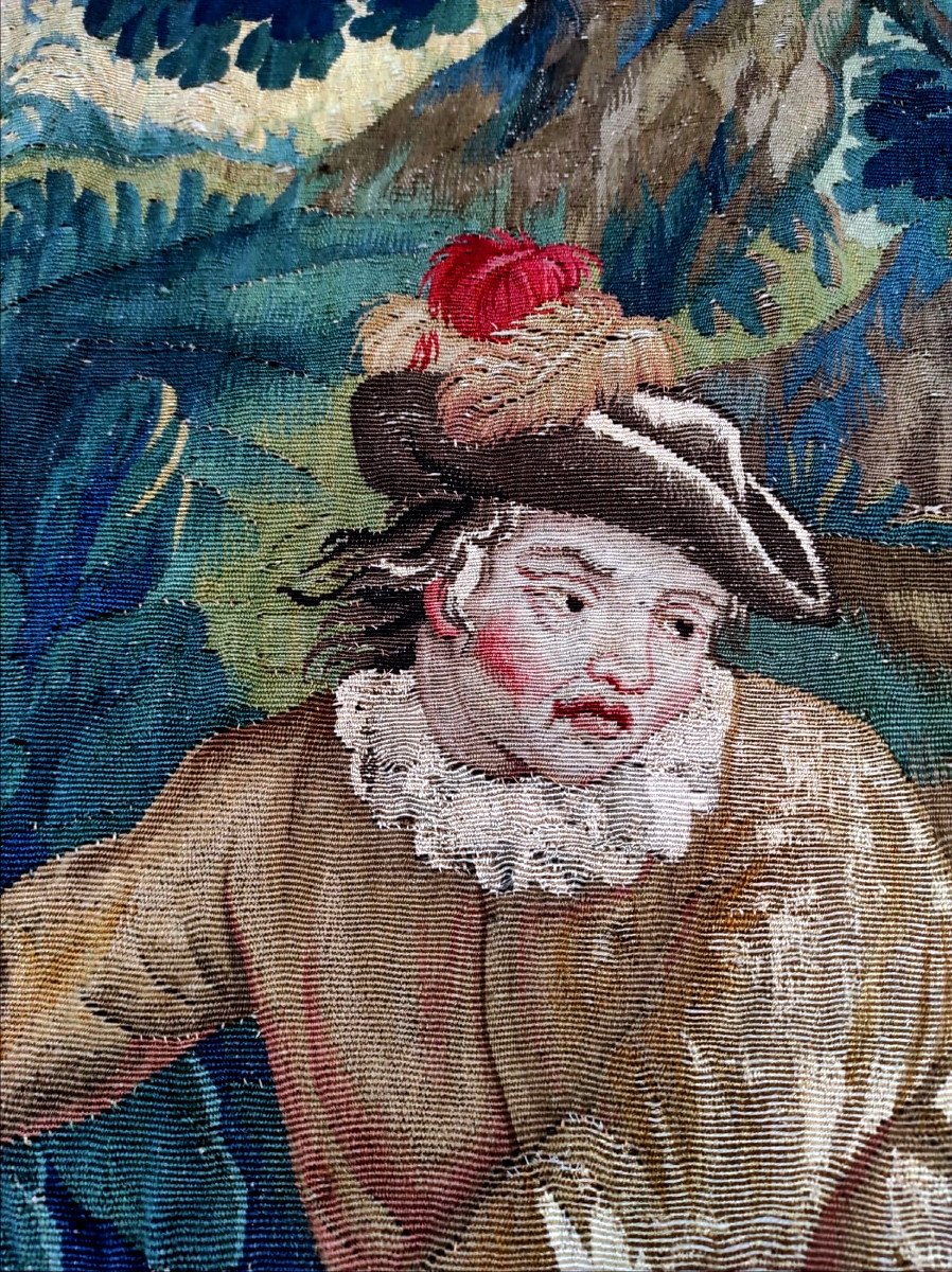 Lille Tapestry In Wool And Silk "story Of Don Quixote" Atelier G.wernier-photo-4