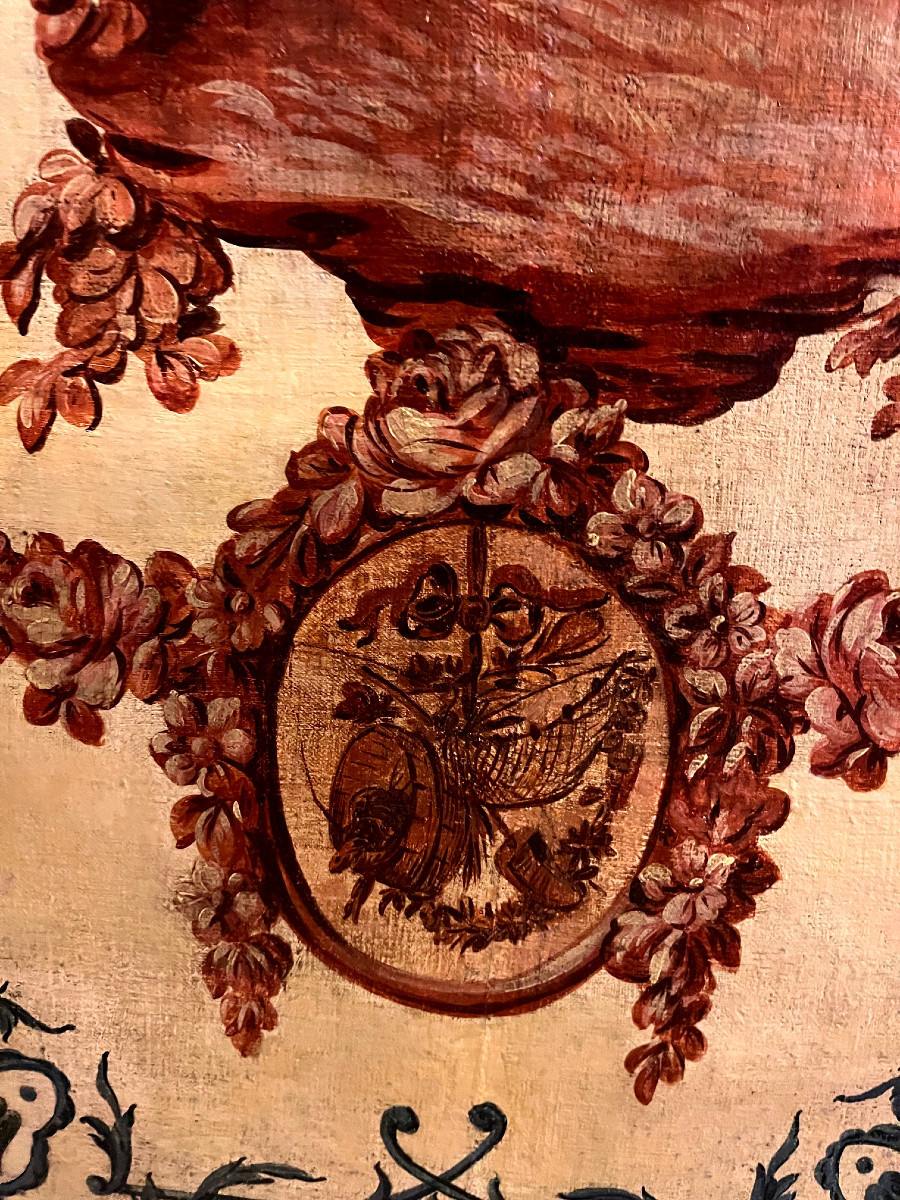 Importante Paire De Tableaux De Boiseries -Provence XVIIIeme Siècle.-photo-4