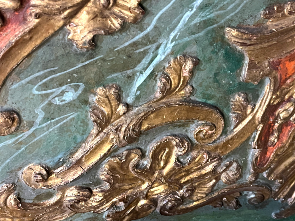 Important Piece Of Re-edged Woodwork - Italy 18th Century-photo-1