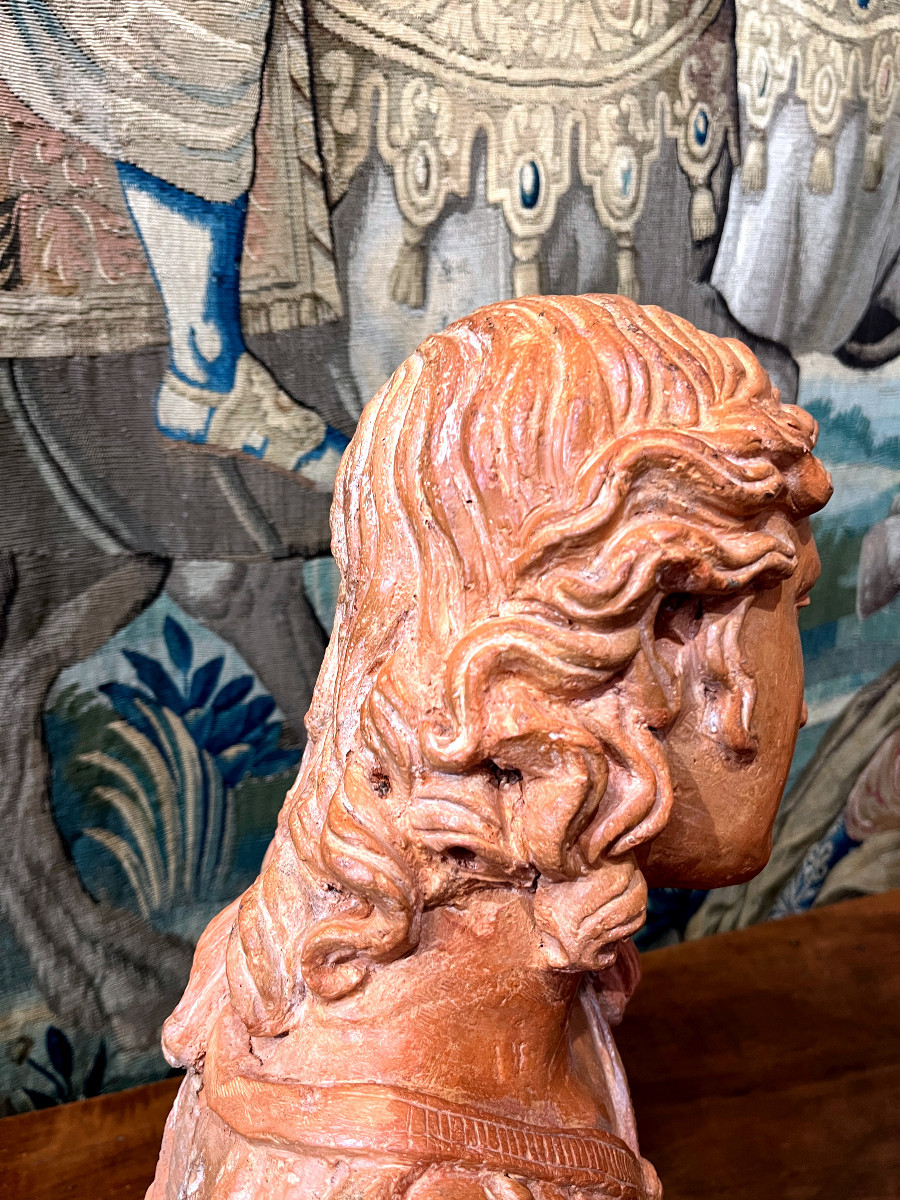 Pair Of Terracotta Busts Of Angels - Northern Italy, 16th Century-photo-3