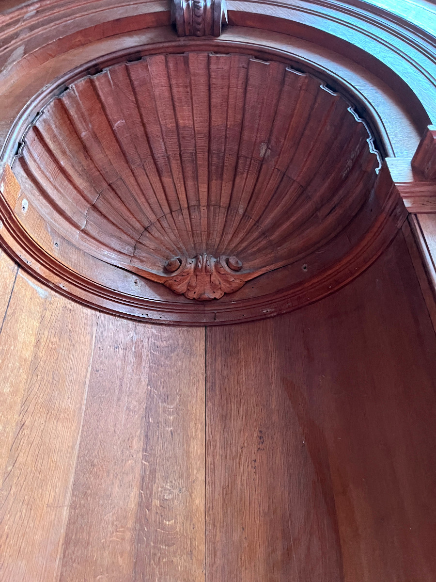 Large Carved Oak Niche - 18th Century-photo-3