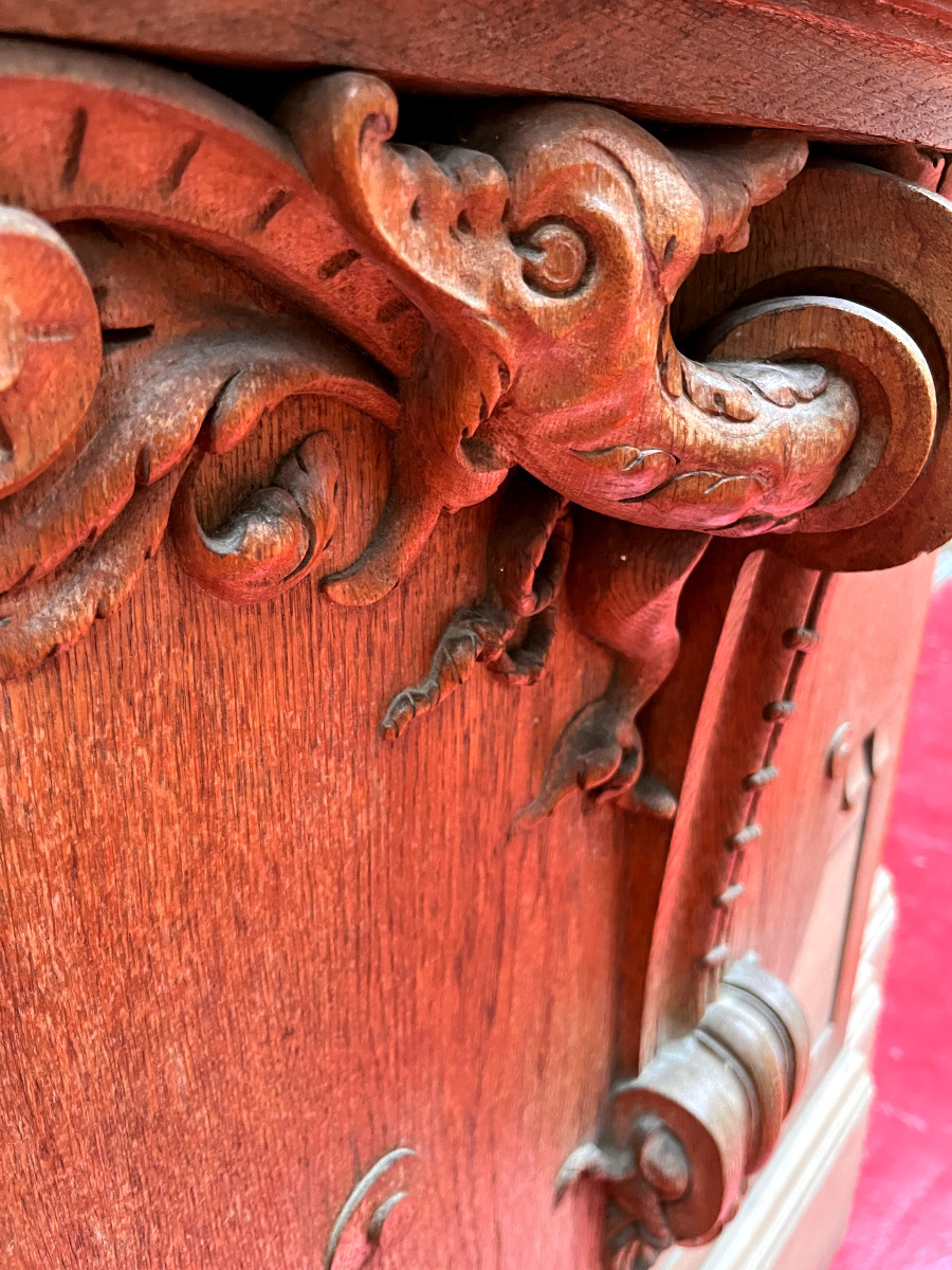 Large Carved Oak Niche - 18th Century-photo-2