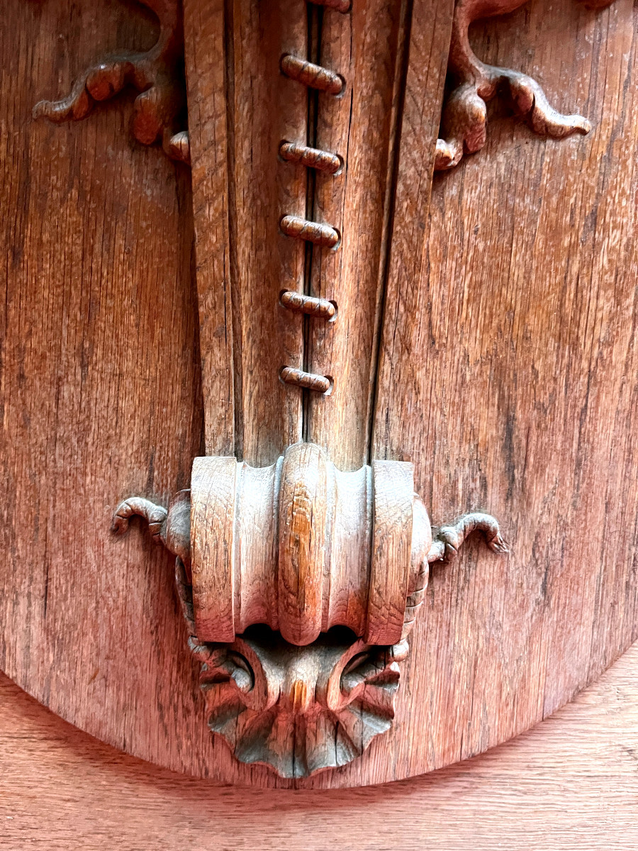 Large Carved Oak Niche - 18th Century-photo-5