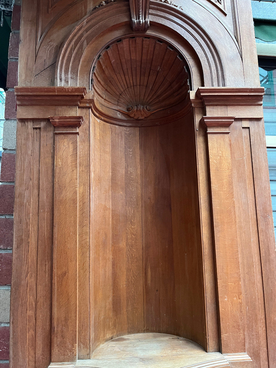 Large Carved Oak Niche - 18th Century-photo-7