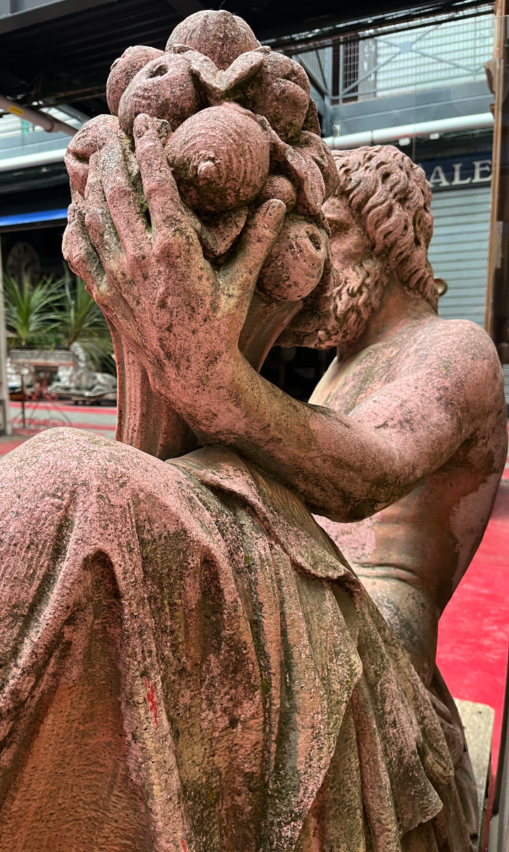 Important groupe d'après l'antique du Dieu Poséidon - Circa 1900-photo-4