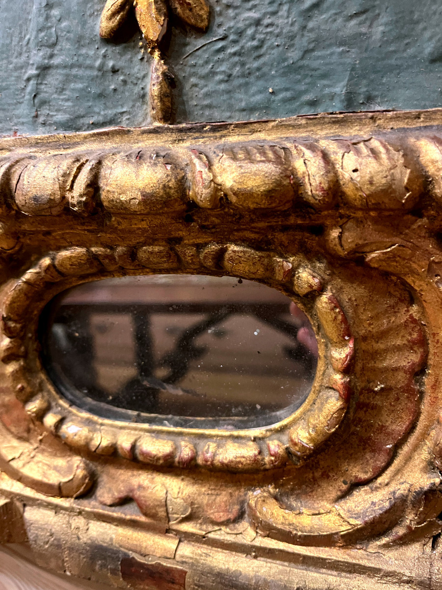 Monstrance- Polycromed Wood Reliquary- 18th Century-photo-4