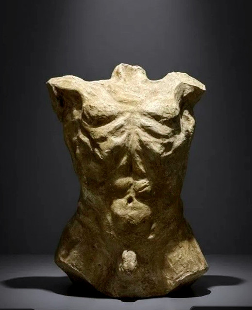 Sculpture - torse d'homme dans le goût de la grèce Antique - 20ème Siècle