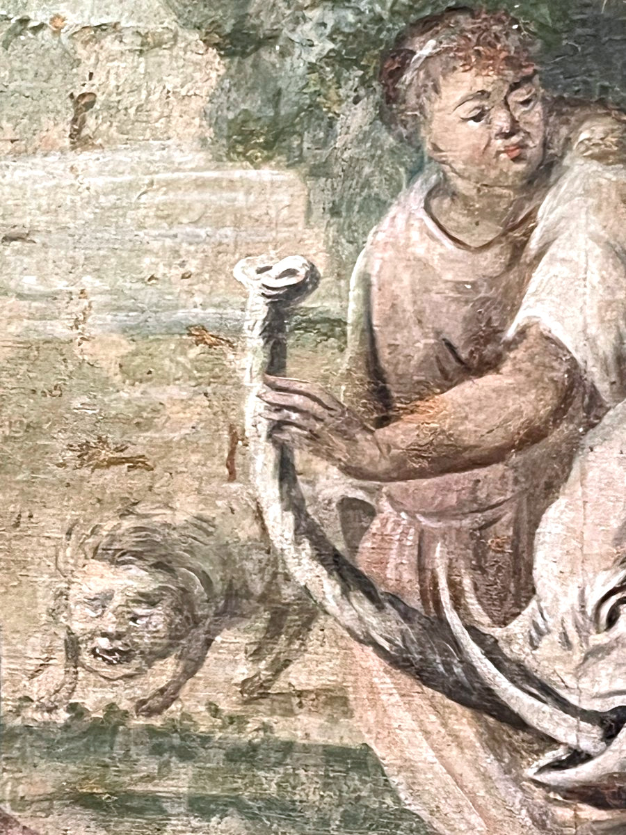 Important ensemble de quatre huiles sur toile -Ecole française XVIIIÈME-photo-7