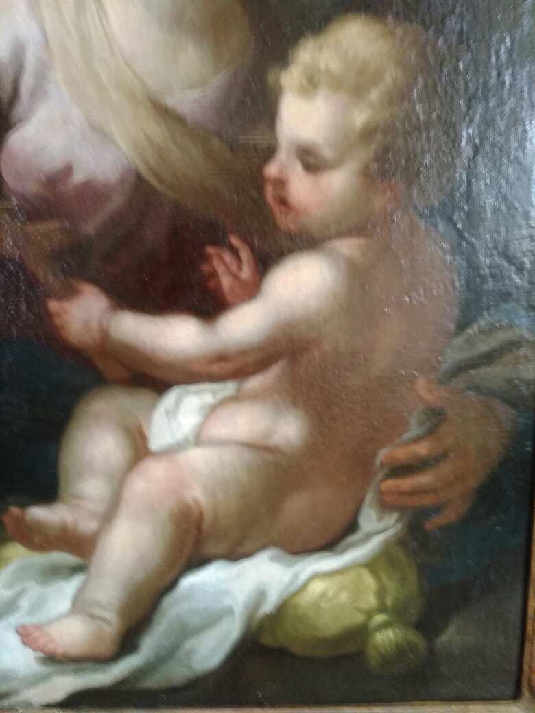 Suiveur De Antonio Allegri Dit Le Correge " Vierge à l'Enfant"-photo-2