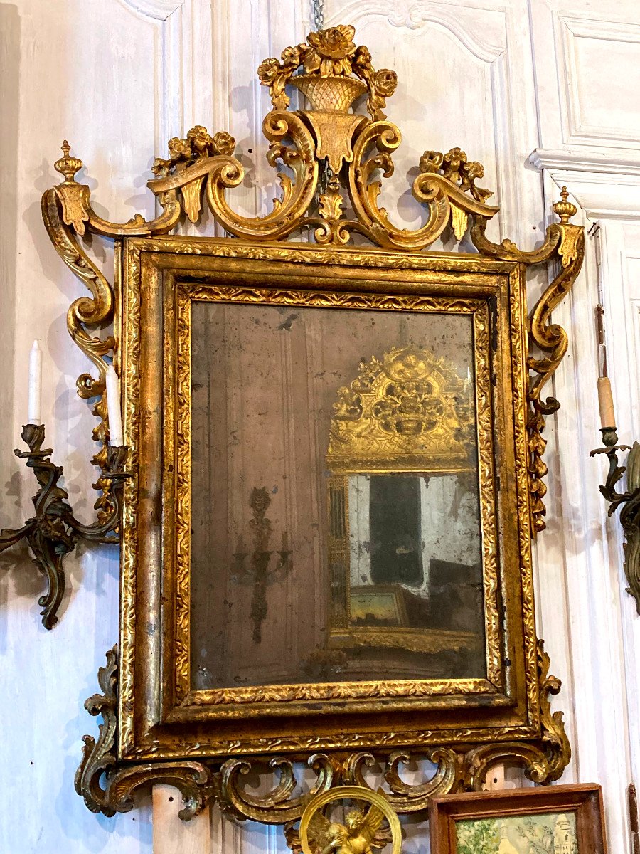 Important Miroir Vénitien - XVIIIème