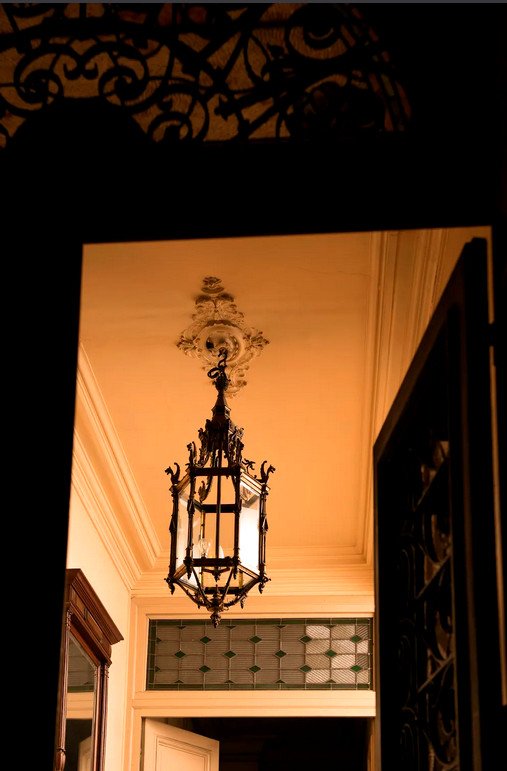 Important Bronze Lantern - Neo-gothic Style Mid XIXth.-photo-4
