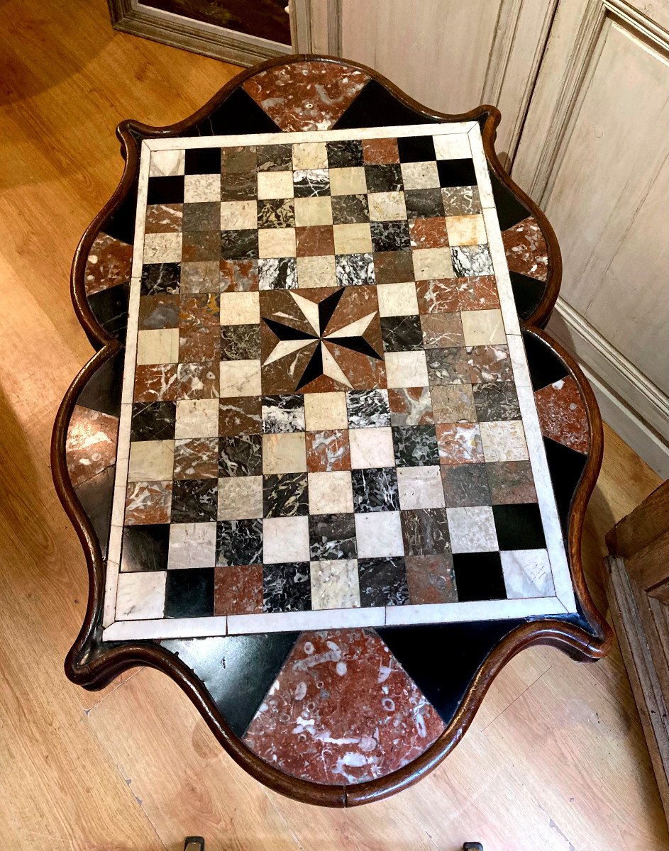 Oak Pedestal Table With Polylobed Top - Circa 1830-photo-3