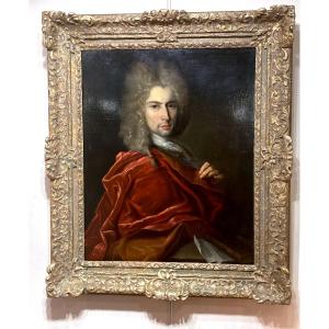 Robert Levrac - Tournieres (1667 -1752) Portrait De Antoine Vignoles