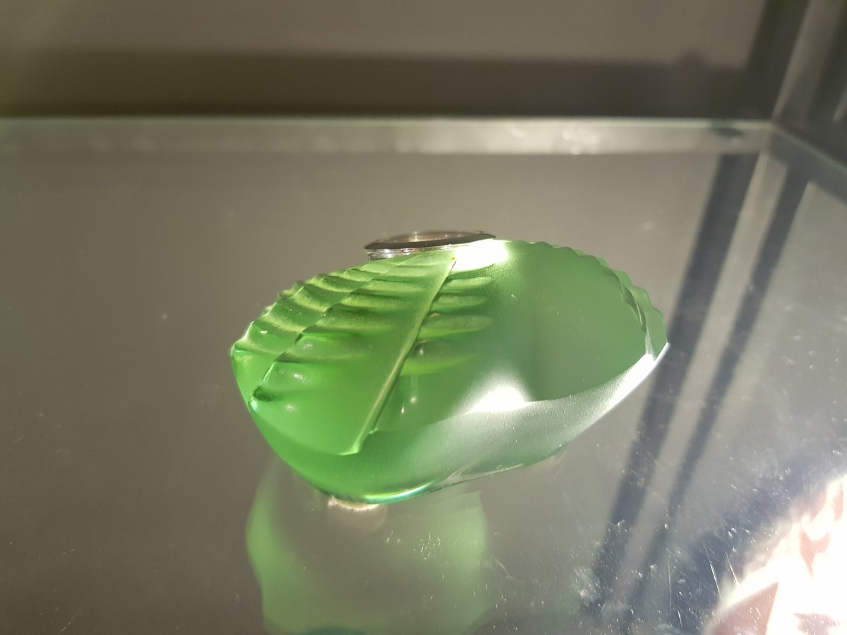  Clock Watch Paperweight Signed Lalique France-photo-2