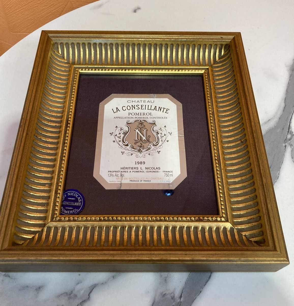 Étiquette  « Château La Conseillante » 1989 