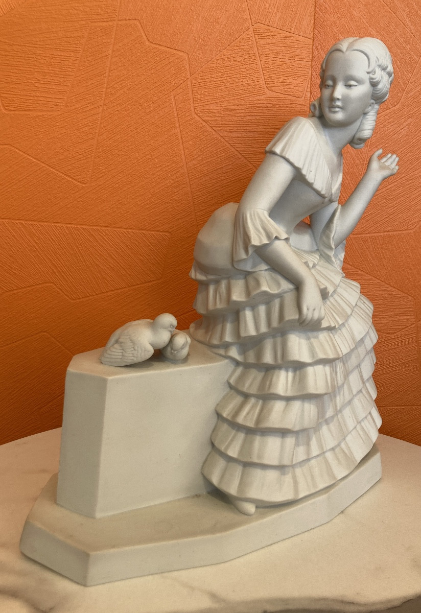 Woman With Biscuit Doves 
