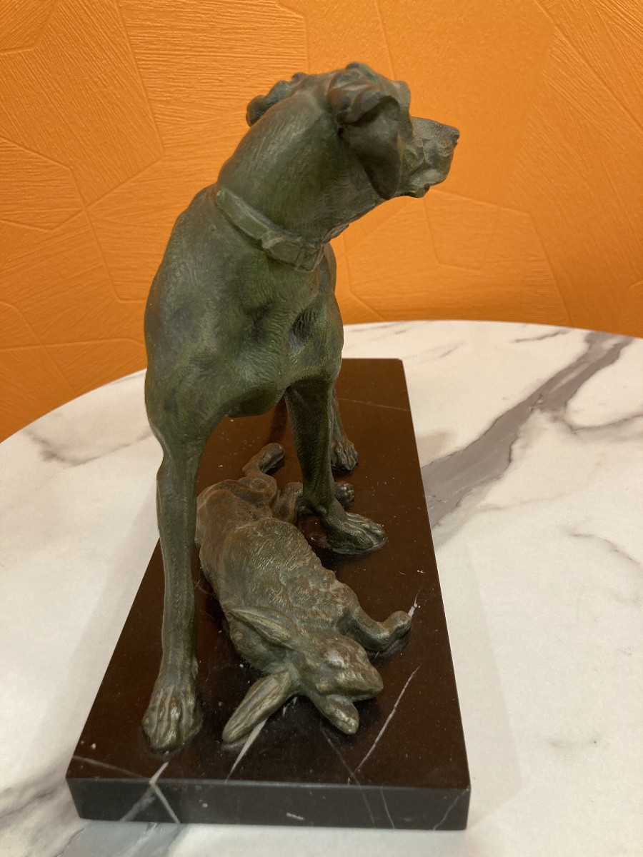 Chien de chasse en régule-photo-1