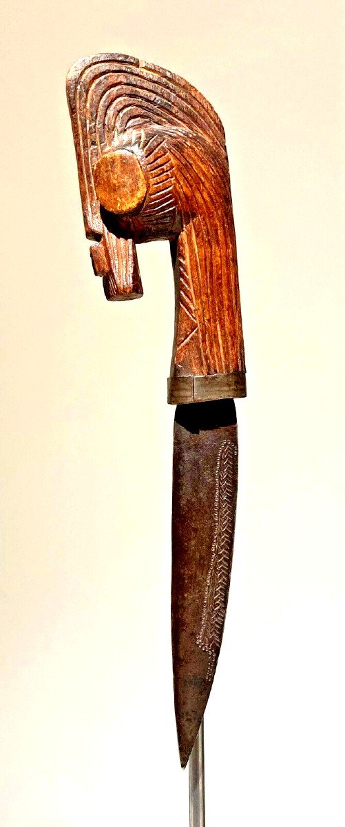 Dagger Songye Songe Tempa - Dr Congo - Kifwebe Miniature Mask - Early 20th Century - Museum-photo-2